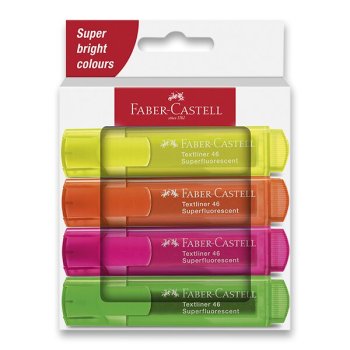 Faber Castell Textliner 46 Neon sada 4 ks
