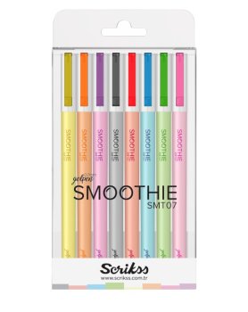 Scrikss Smoothie gelová kuličková pera sada 8 ks