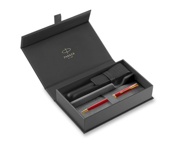 Parker Royal Sonnet Red GT, dárková sada s pouzdrem